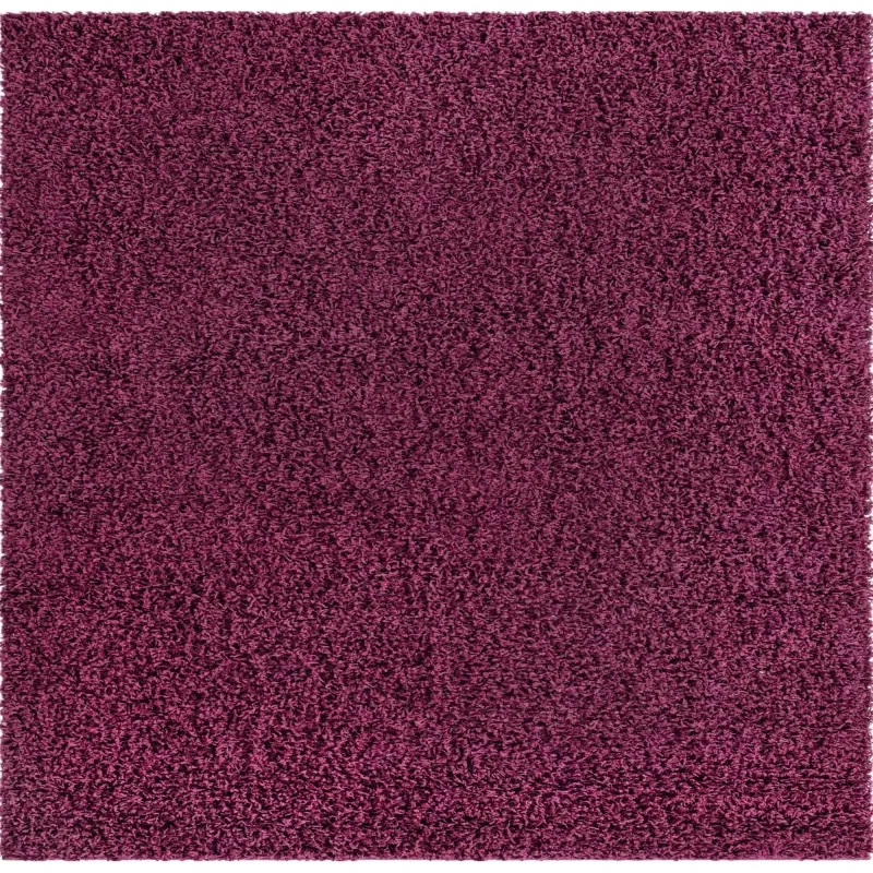 Tapete Shag Solido en Morado Berenjena