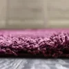 Tapete Shag Solido en Morado Berenjena