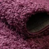 Tapete Shag Solido en Morado Berenjena
