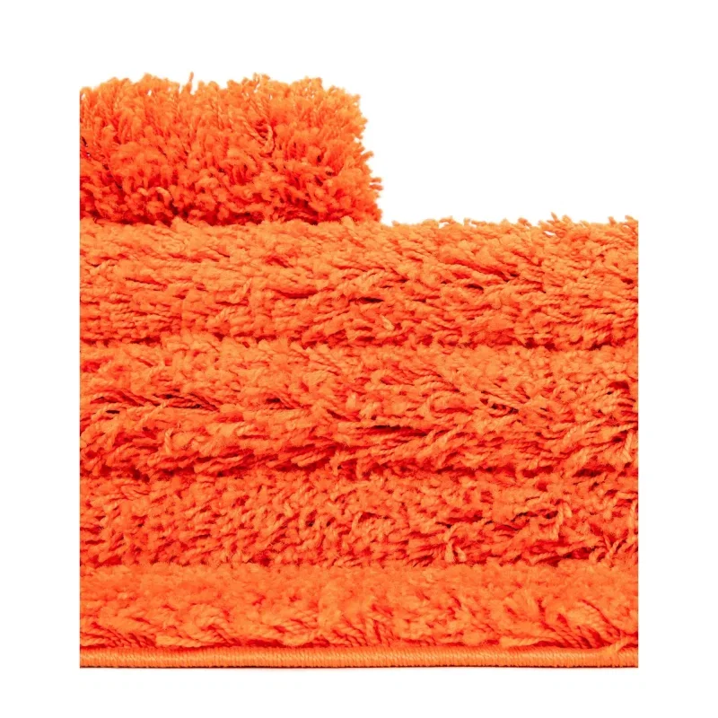 Tapete Shag Solido en Naranja Tigre