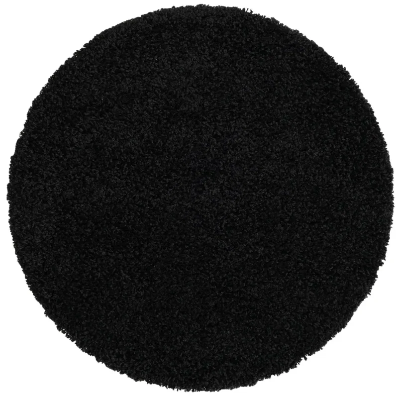 shag solido en negro