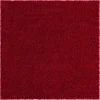 Tapete Shag Solido en Rojo Cereza