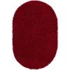 Tapete Shag Solido en Rojo Cereza