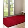 shag solido en rojo cereza