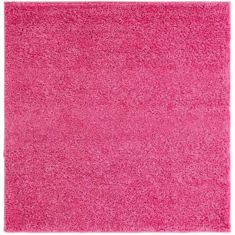 shag solido en rosa chicle