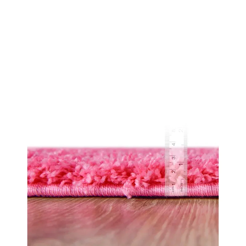 shag solido en rosa chicle