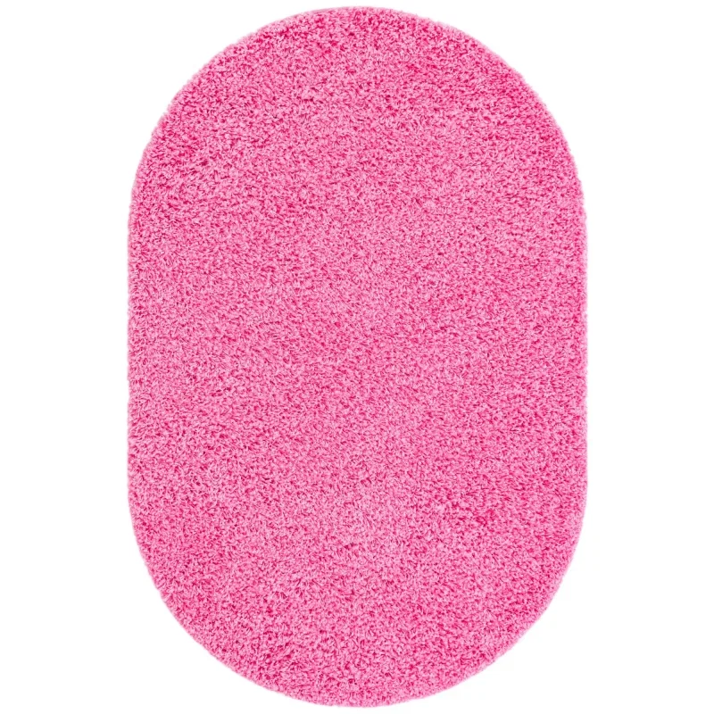 shag solido en rosa chicle