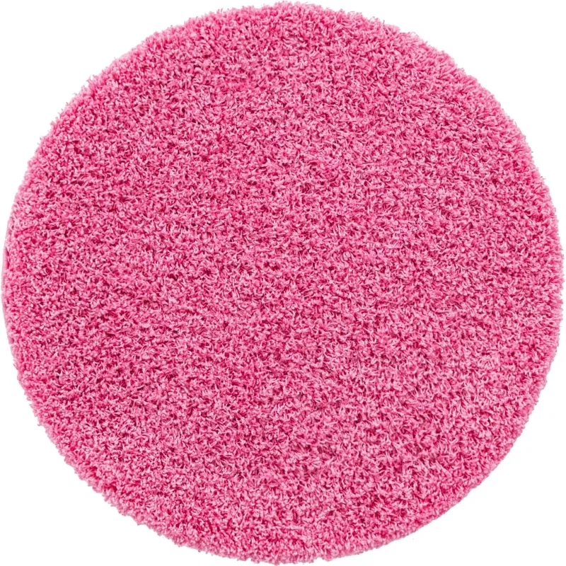 shag solido en rosa chicle