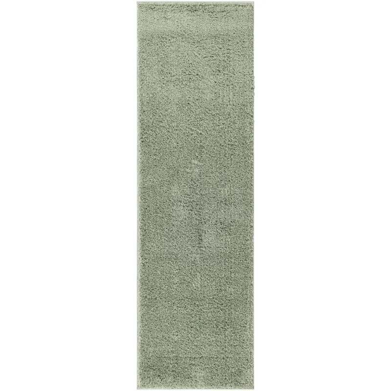 Tapete Shag Studio Textura Uniforme en Verde Salvia