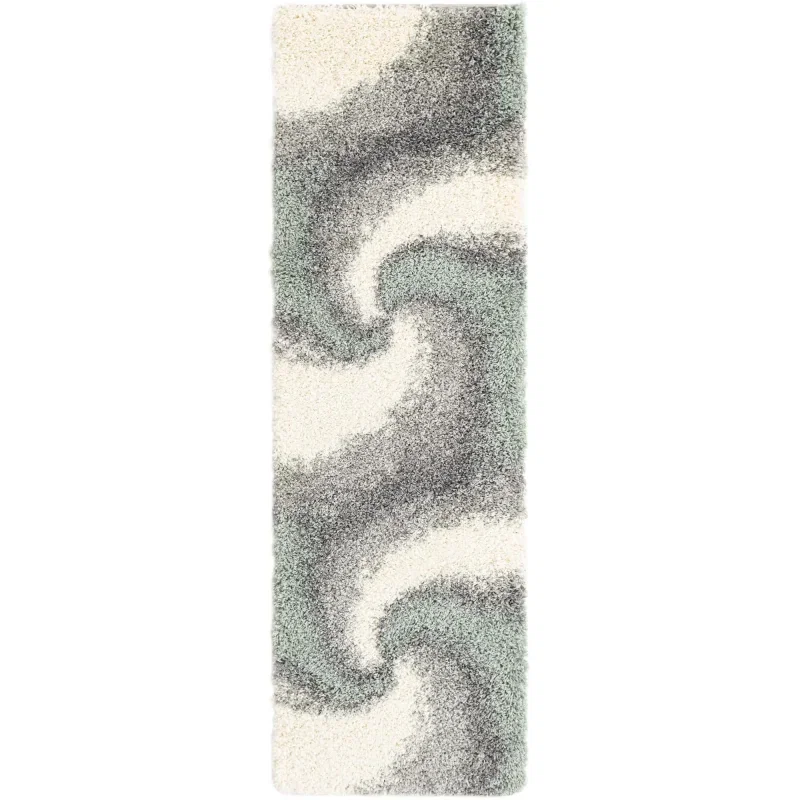 shag tacto abstracto en verde salvia