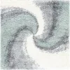 shag tacto abstracto en verde salvia