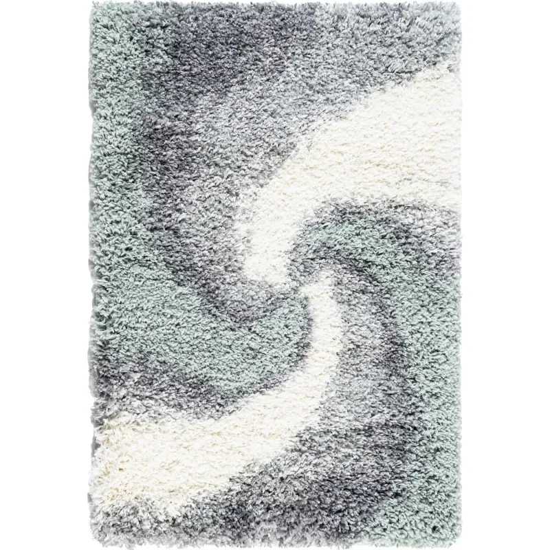 shag tacto abstracto en verde salvia