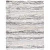 Tapete Shag Toscana de Rayas en Marfil con Gris