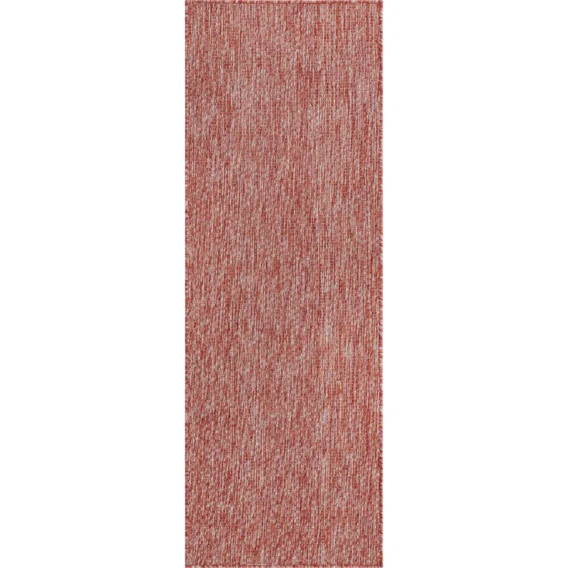 Tapete Solido Exterior en Rojo