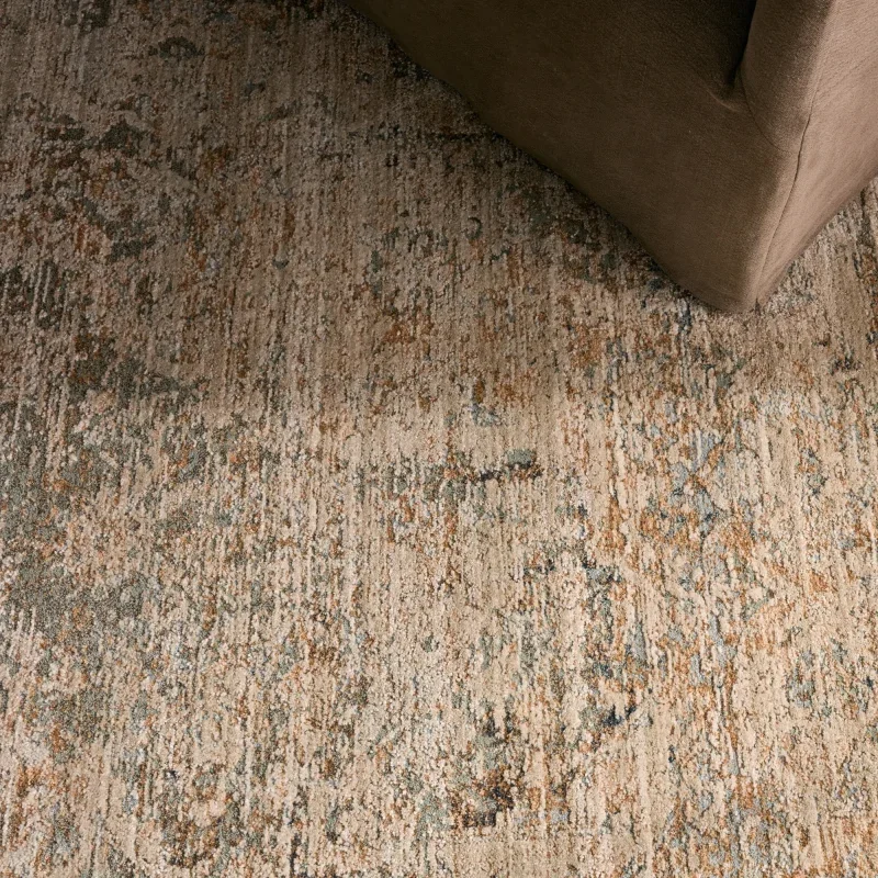 Tapete Susurro Ikat Vintage en Gris y Azul