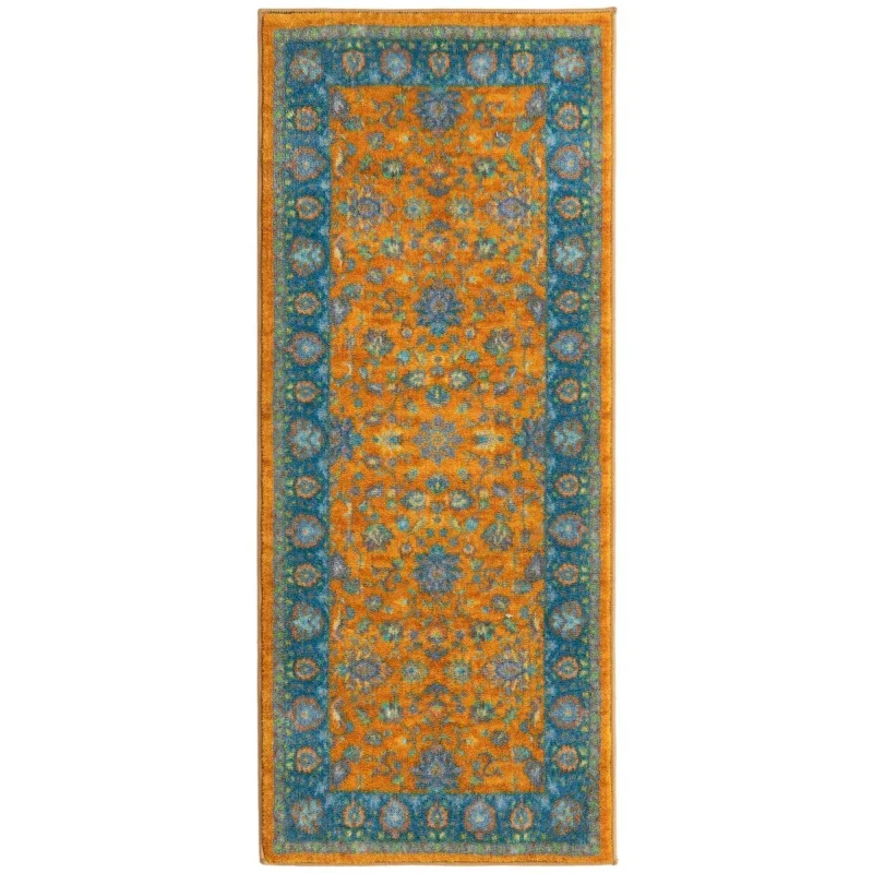 Tapete Tierra Floral en Amarillo Sol