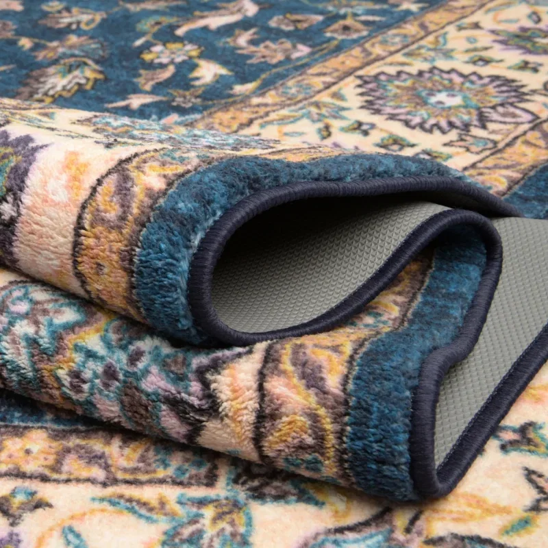 tierra floral en azul egipcio
