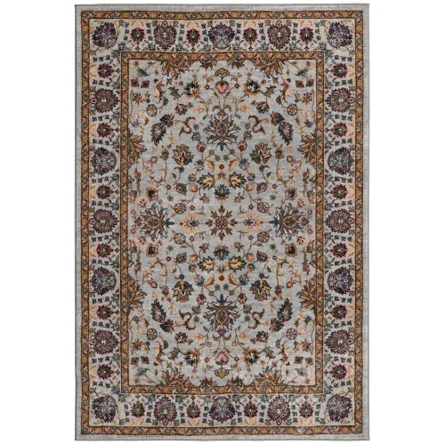 Tapete Tierra Floral en Gris Nube