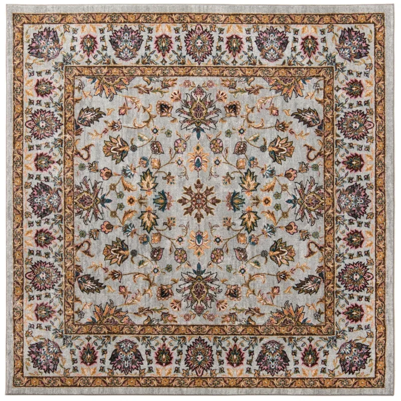 tierra floral en gris nube