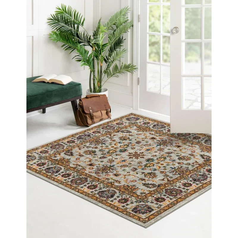 tierra floral en gris nube