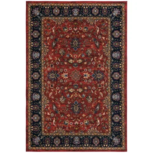 tierra floral en rojo clasico