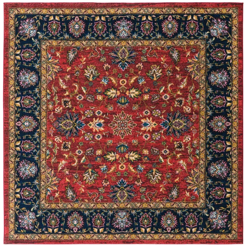 tierra floral en rojo clasico