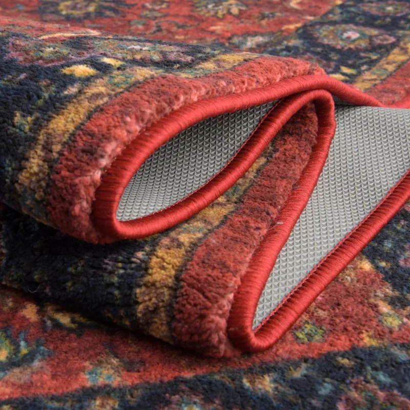 tierra floral en rojo clasico