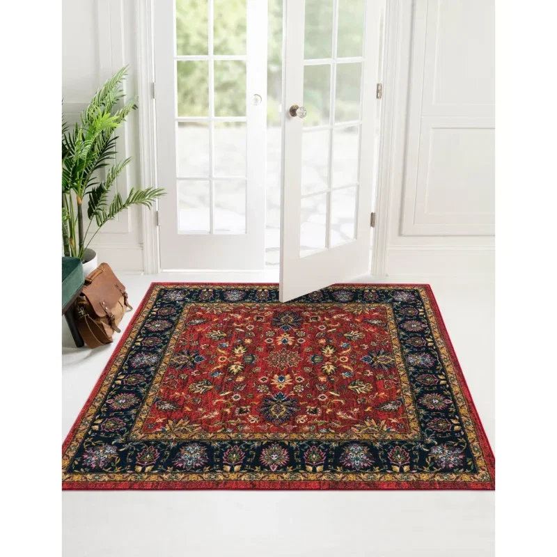 tierra floral en rojo clasico