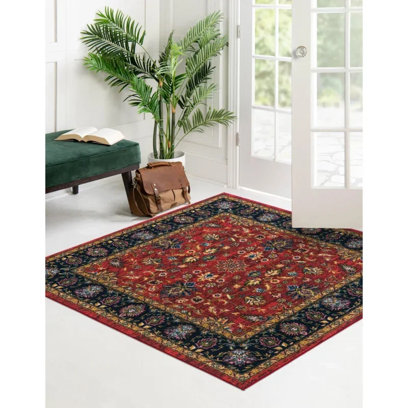 Tapete Tierra Floral en Rojo Clásico
