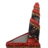 tierra floral en rojo clasico