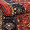 tierra floral en rojo clasico
