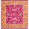 Tapete Tierra Floral en Rosa Frambuesa