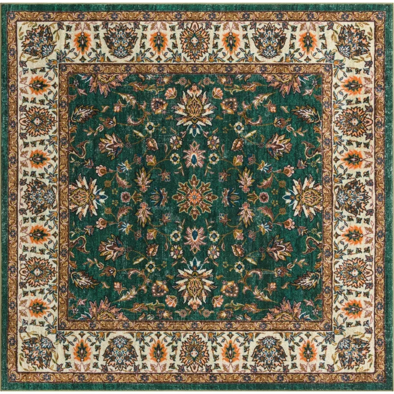 tierra floral en verde esmeralda