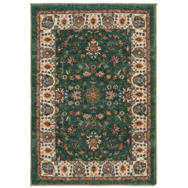 tierra floral en verde esmeralda