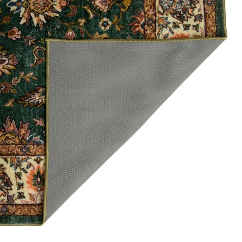 Tapete Tierra Floral en Verde Esmeralda