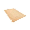 Tapete Trenzado de Yute con Orilla Ornamental en Natural