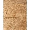 trenzado de yute con orilla ornamental en natural