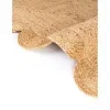 trenzado de yute con orilla ornamental en natural