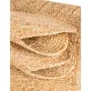 trenzado de yute con orilla ornamental en natural