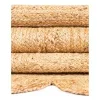trenzado de yute con orilla ornamental en natural