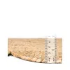 Tapete Trenzado de Yute con Orilla Ornamental en Natural