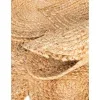 trenzado de yute con orilla ornamental en natural