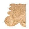 Tapete Trenzado de Yute con Orilla Ornamental en Natural