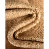 trenzado de yute con orilla ornamental en natural