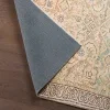 Tapete Trovador Enrejado Persa Vintage en Dorado