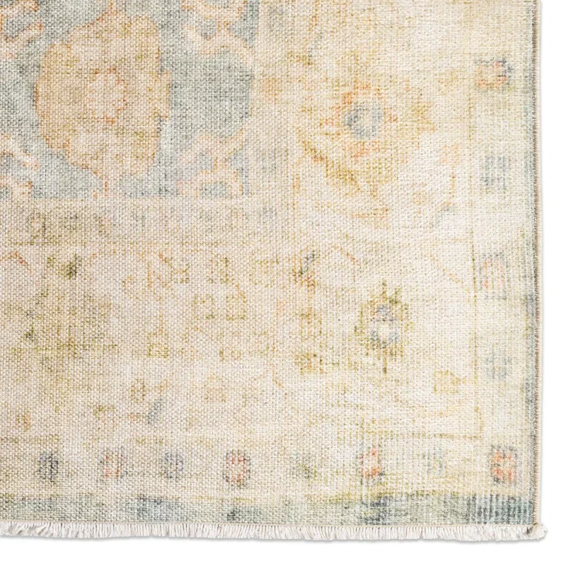Tapete Trovador Floral Persa Vintage en Azul y Verde