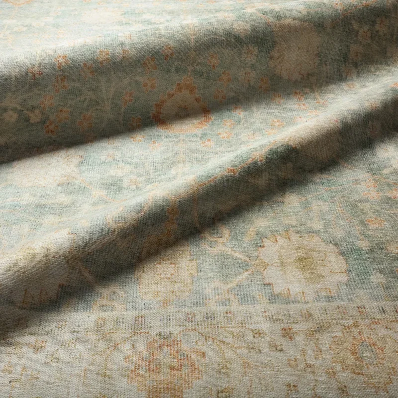 Tapete Trovador Floral Persa Vintage en Azul y Verde
