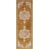 Tapete Zafiro Medallón Ornamental en Amarillo
