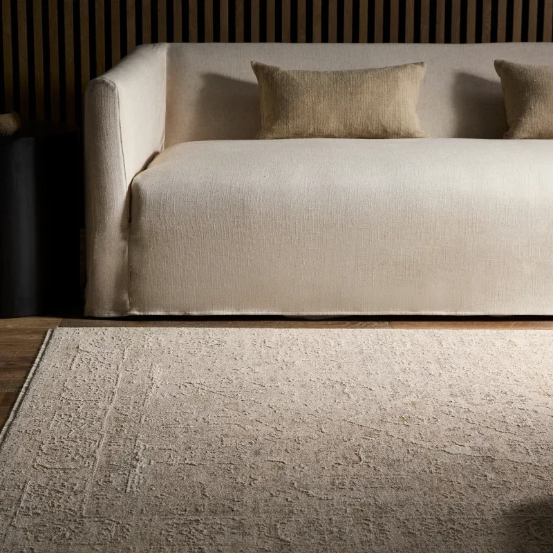 Tapete Vega Medallón Tabriz en Gris y Beige