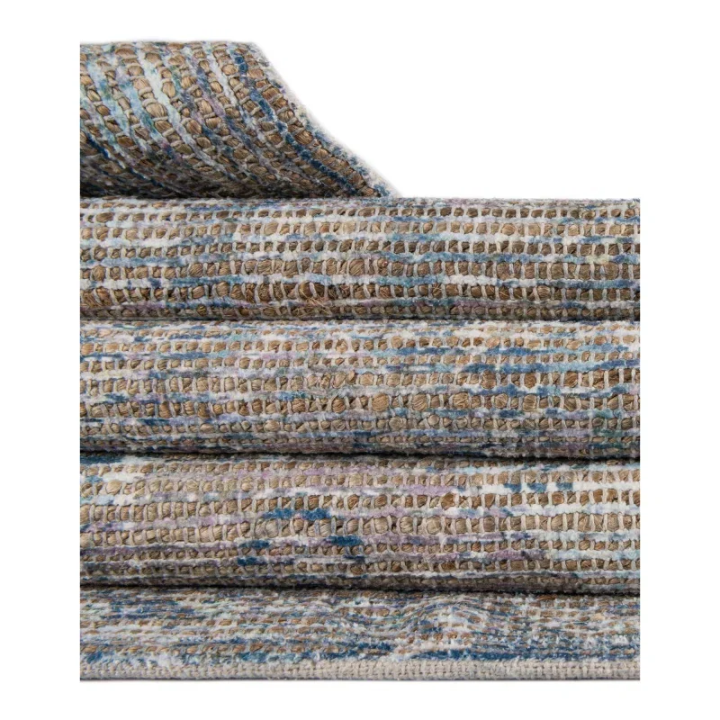 yute y chenille diamante azul